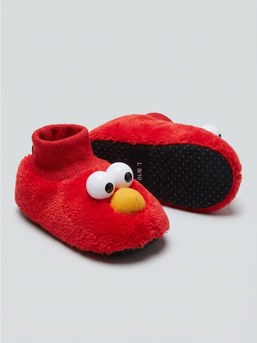SESAME STREET Elmo Plush Slippers Size 9/10